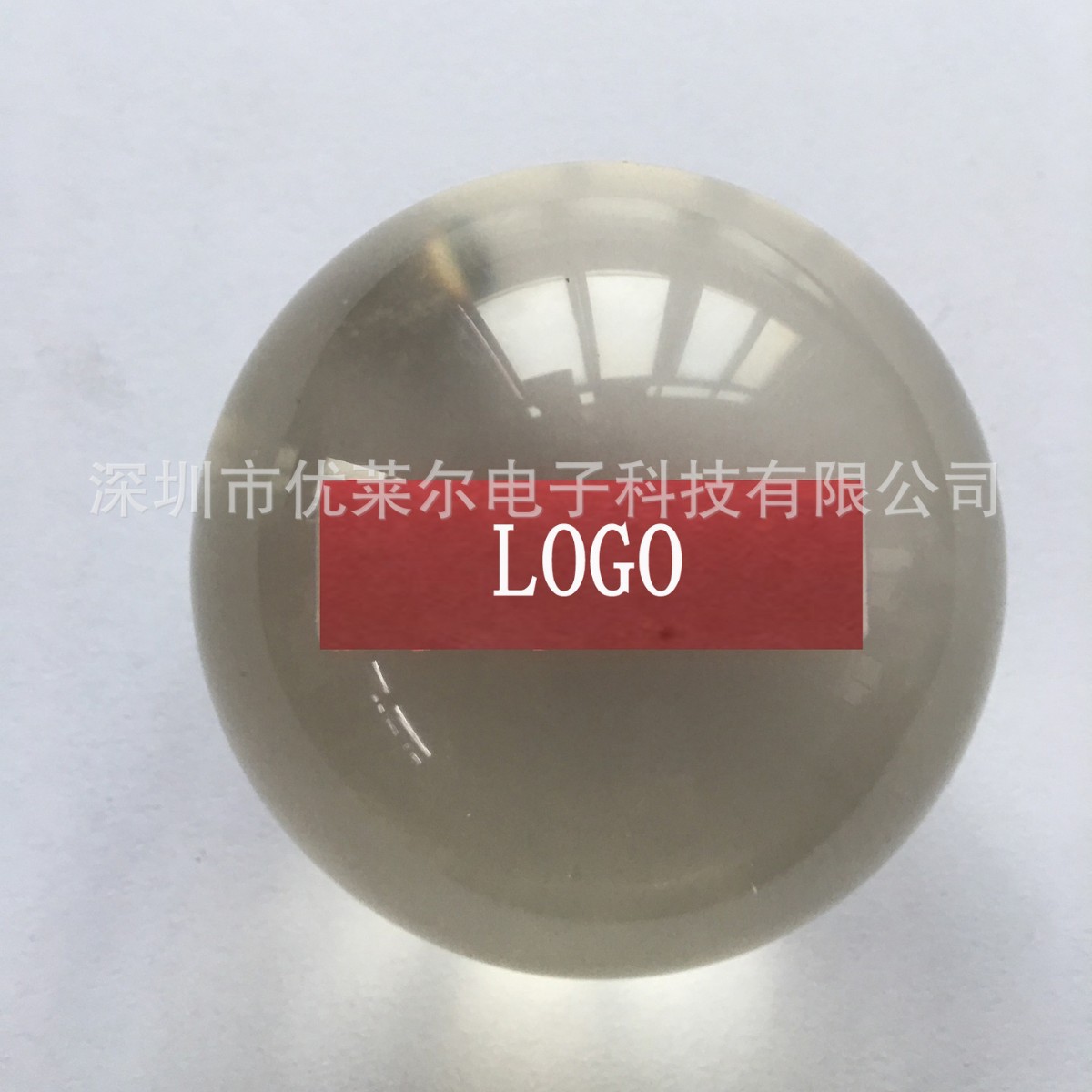 45MM高品质出口的胶条球，全透明水晶胶条球