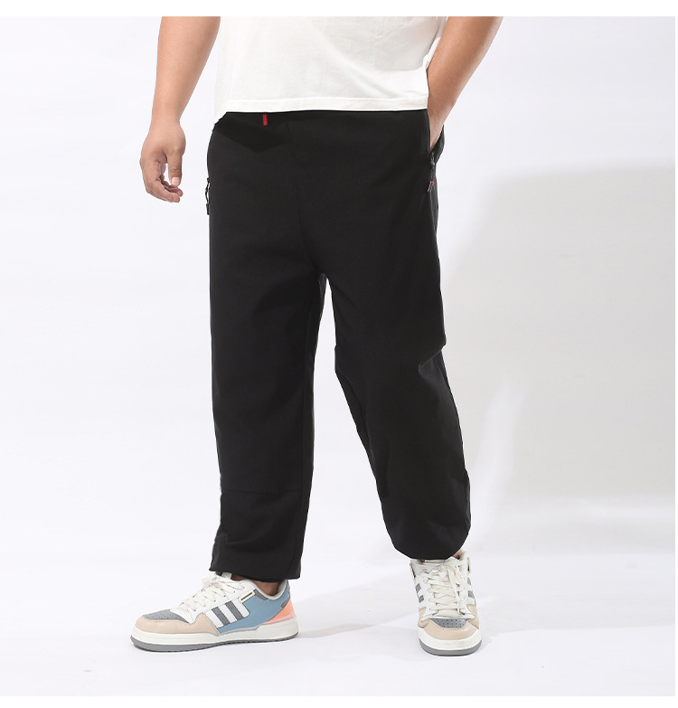 Black zippered leg pockets