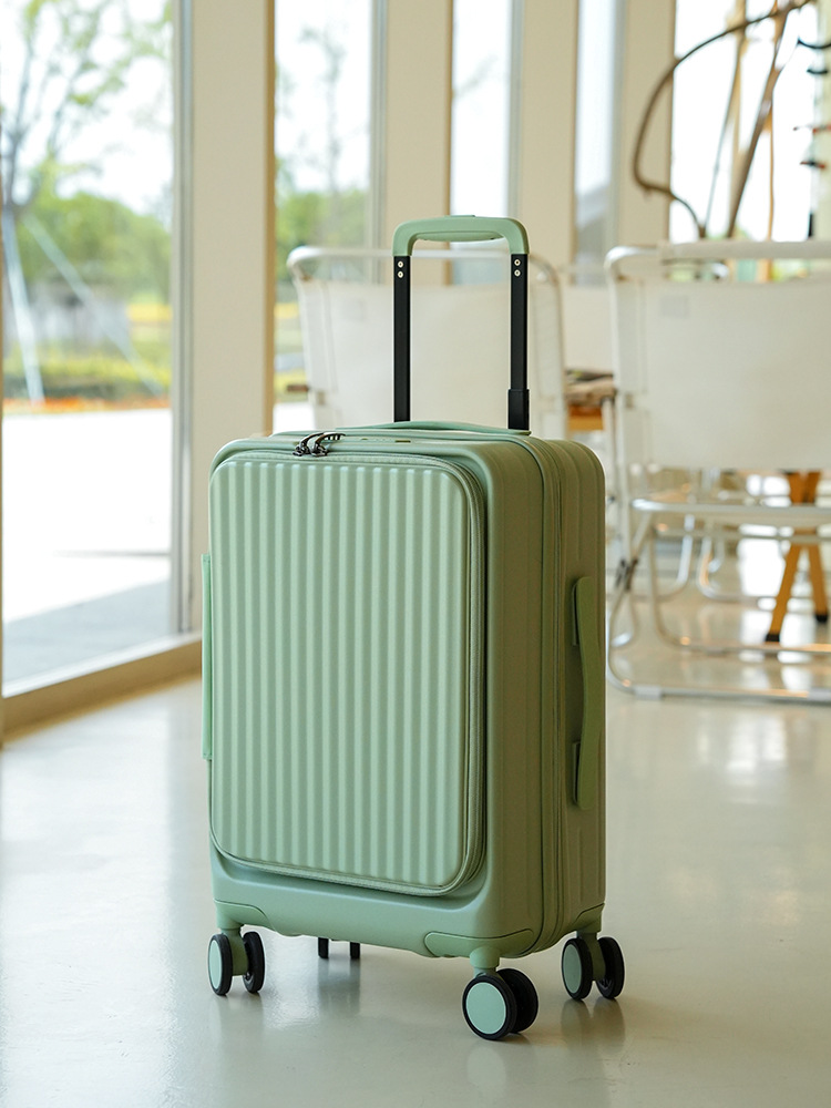 前の蓋を開けたスーツケースは20インチで、ケース側のスーツケースは24インチで、旅行箱の拡張パスワードバッグを開けます。