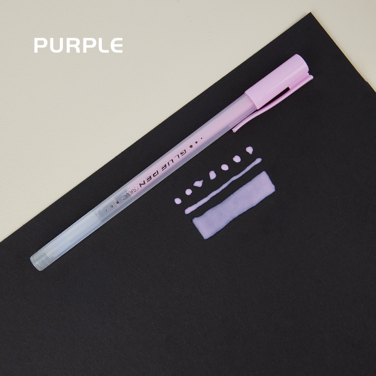 Shanzhi tipo de pluma dispensadora creativa pegamento de color de secado rápido al por mayor para niños DIY hecho a mano pluma dispensadora de diario