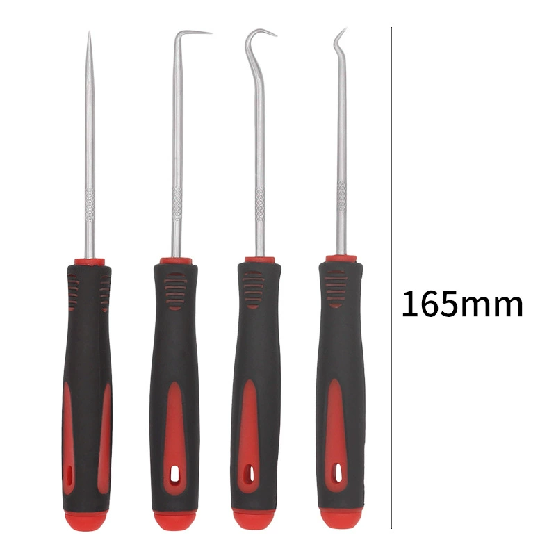 4-piece oil seal puller and extractor hooks for replacing oil seals, disassembly tools, sealing ring gaskets, powdering tool