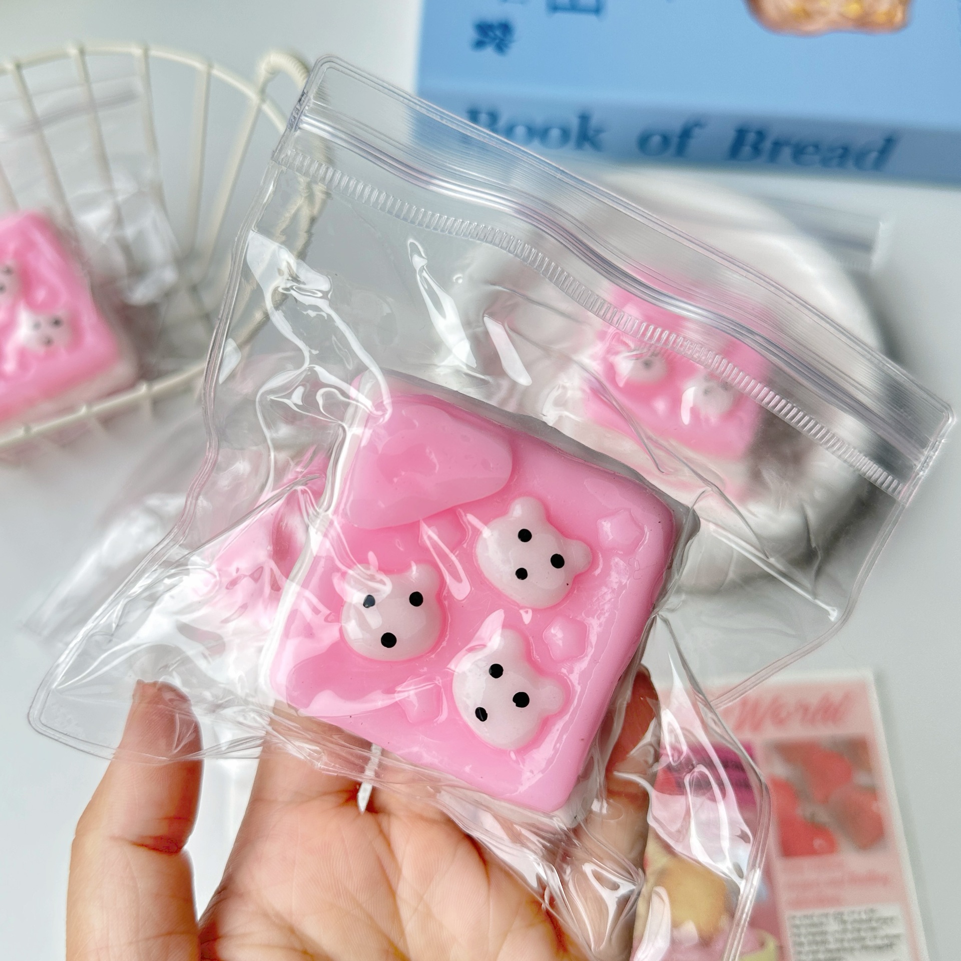 Lodo de la sensación de sufra crema pellizco pellizco Le juguete descompresor chica alta cara rebote lento sensación de agua artefacto descompresor