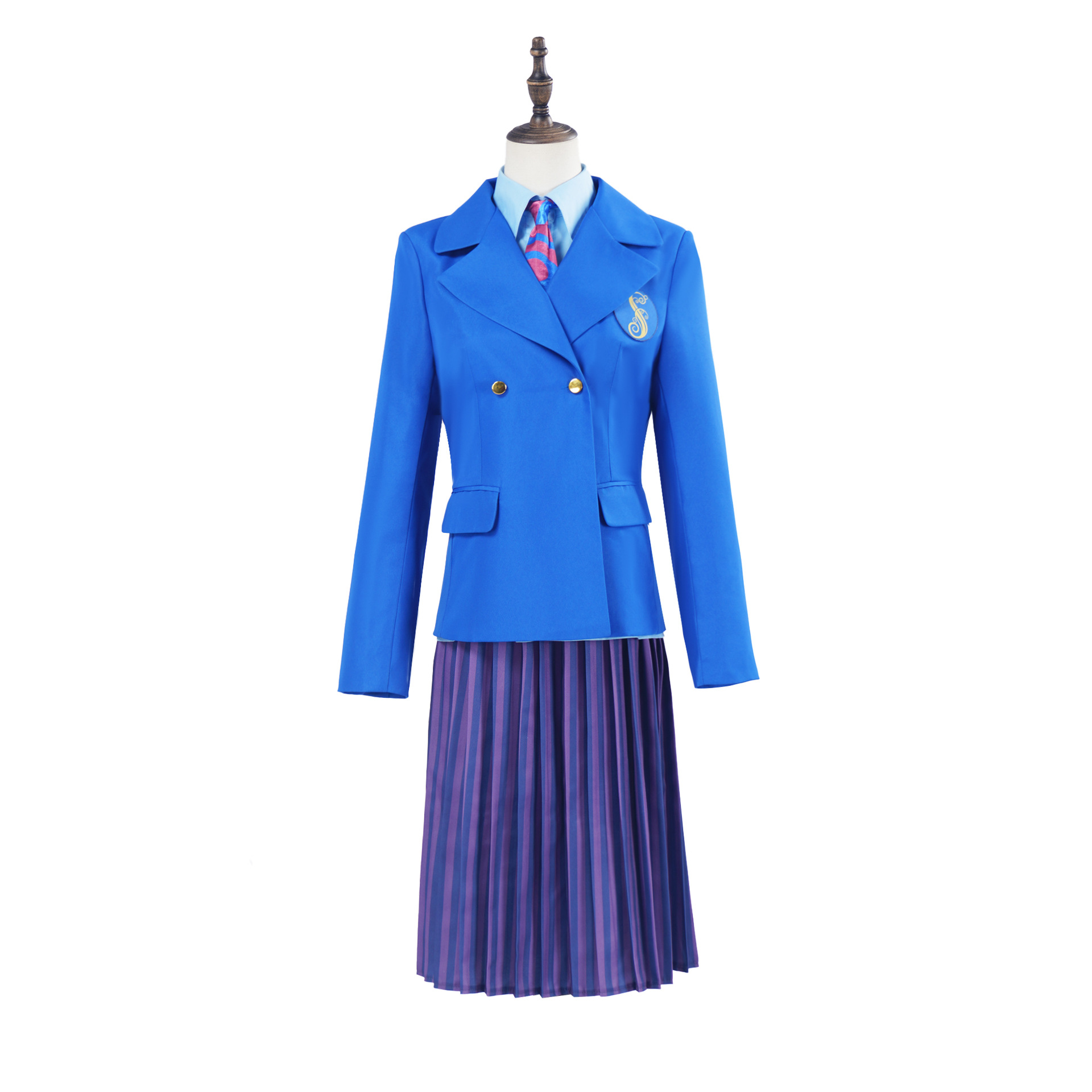 Magic Wicked Witch cos Suit Ephuba Witch Glinda Wicked Blue School Uniform cosplay Uniform suit