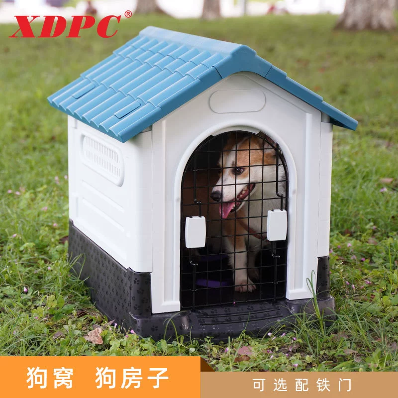 Непромокаемый открытый питомник тип дома зимний теплый открытый домик для собак четыре сезона универсальная большая клетка для собак кошачье гнездо вилла