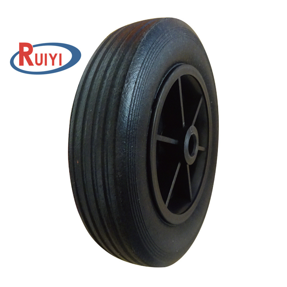 厂家供应沙滩车6x1.5英寸实心轮 免充气手推车防扎工具车小轮