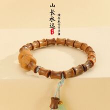 古风小众黄檀竹节手串女小熊念珠佛珠景区地摊摆摊义乌手串批发