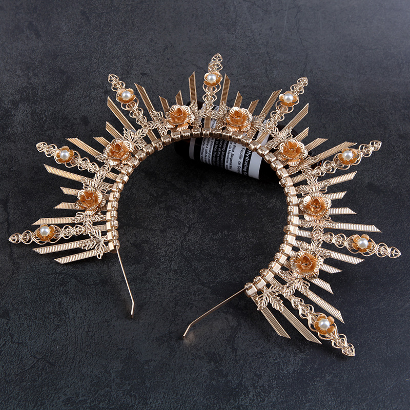 Amazon venta caliente diosa corona transfronteriza nueva lolita virgen halo pelo corona divertido vestir diadema accesorios para el cabello