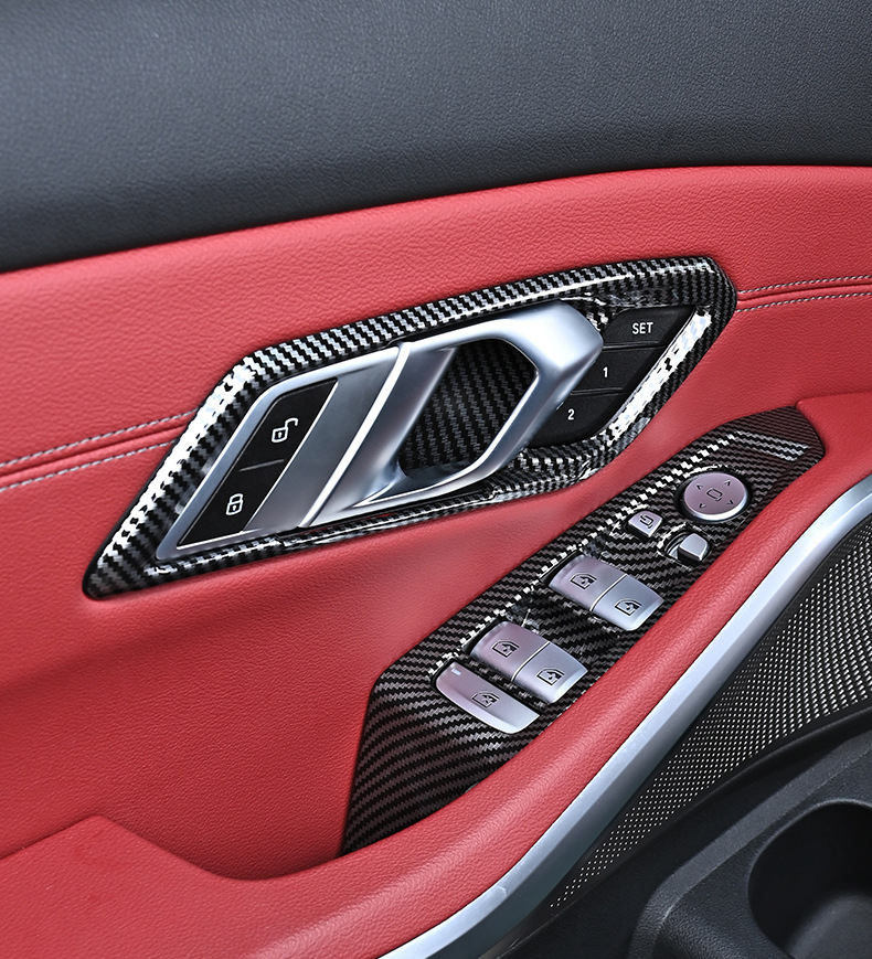 Suitable for Bmw 3 Series/I3/325Li/330Li Door Handle Decorative Frame Window Lift Button Panel Interior Modification