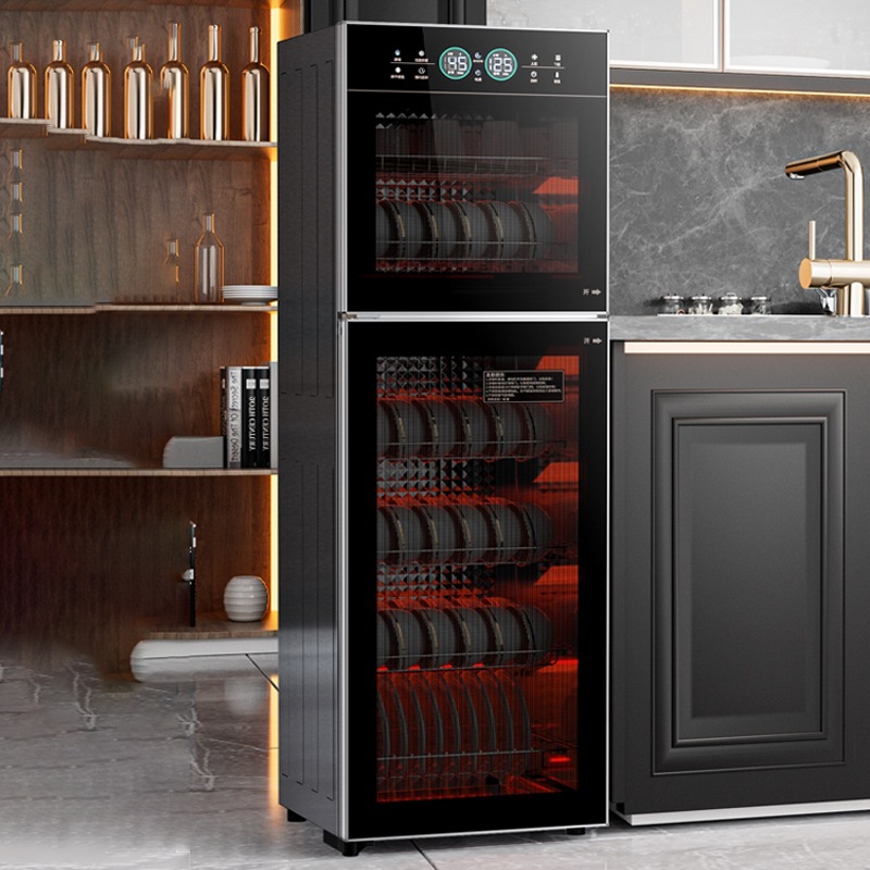 Uv Disinfection Cabinet Household Small Vertical Kitchen Commercial Tableware Disinfection Cupboard New Drying