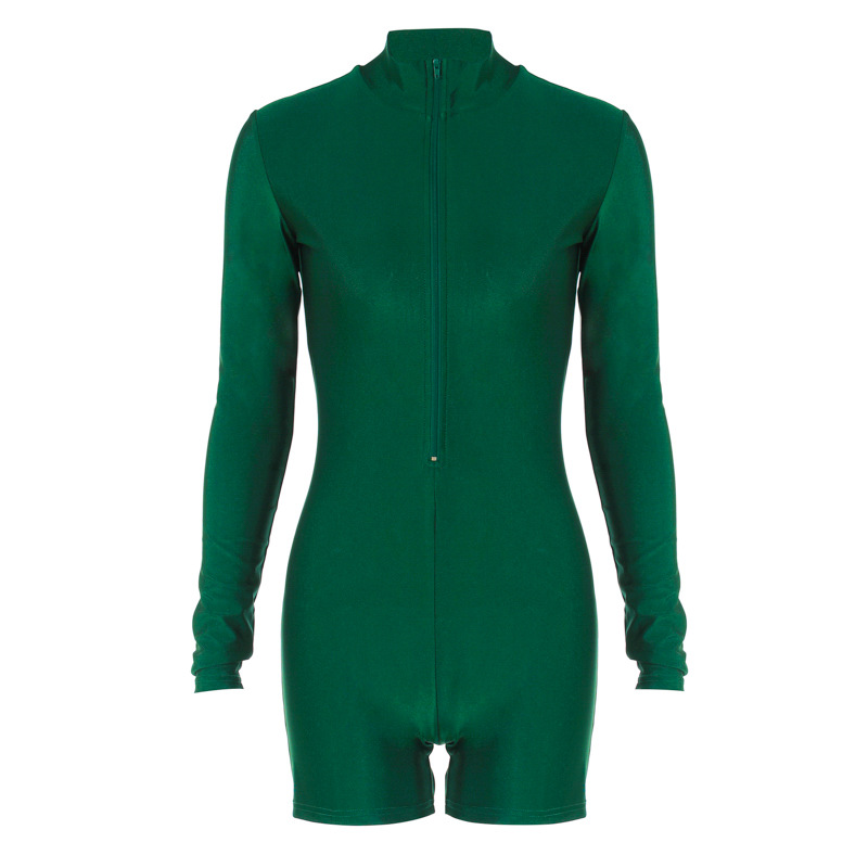 Women's autumn new fashion best-selling girls' top zipper slim long sleeves_voghion.com