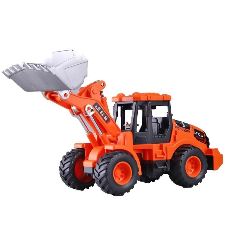 Cargador de gran tamaño bulldozer juguete coche de ingeniería de inercia caída niño modelo de carretilla elevadora bebé