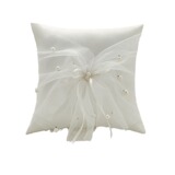 Изысканное бежевое обручальное кольцо ручной работы с бантиком, кружевное платье