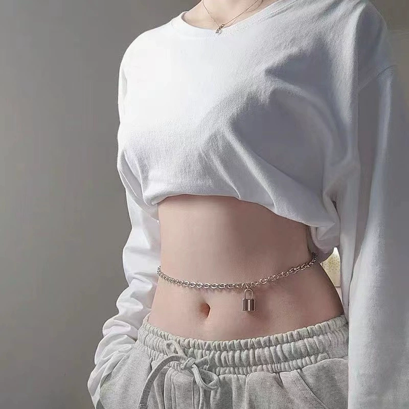 Retro accessory, metal adjustable fashionable chain for men and women, European style, punk style