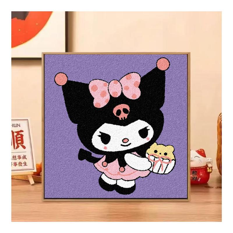 20*20数字肌理画diy网红手作店批发摆摊手工石英砂立体浮雕装饰画|undefined