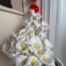 美贺牌高档仿真手感迷你pu马蹄莲仿真花拍摄道具假花装饰特姆跨境