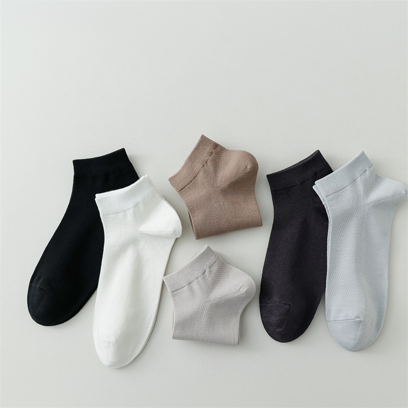 Spring and Summer New Fashion Sports Men's Socks Solid Color Mesh Basic Casual Thin Socks Men's Boat Socks Spring and Summer New Fashion Sports Men's Socks Solid Color Mesh Basic Casual Thin Socks Men's Boat Socks