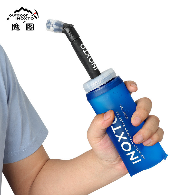 inoxto アウトドアスポーツウォーターバッグ 水筒 大容量 ポータブル ランニング サイクリング 水収納用品 絞り式 防水|undefined