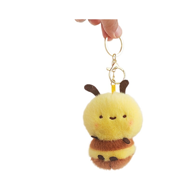 新型のかわいいハチのぬいぐるみのぬいぐるみのキーホルダーのペンダントの4寸の子供を捕まえます機のぬいぐるみの卸売り|undefined
