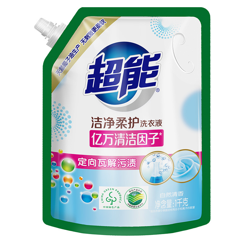 슈퍼 클린 소프트 세탁 세제 1kg 봉지