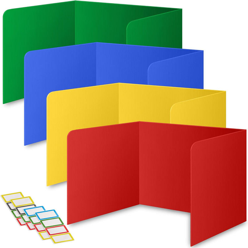 外贸热销 学生书桌耐用防水塑料学习分隔挡板 教室教师用品防窥视