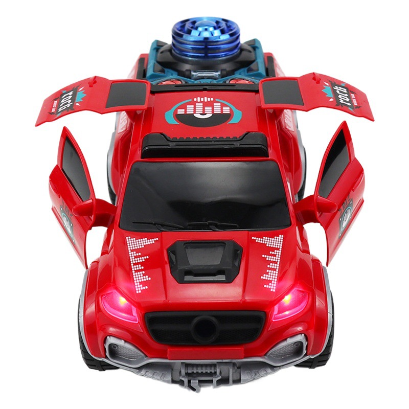 Coche eléctrico universal eléctrico para niños transfronterizos Música ligera baile giratorio niño todoterreno modelo de vehículo juguete al por mayor