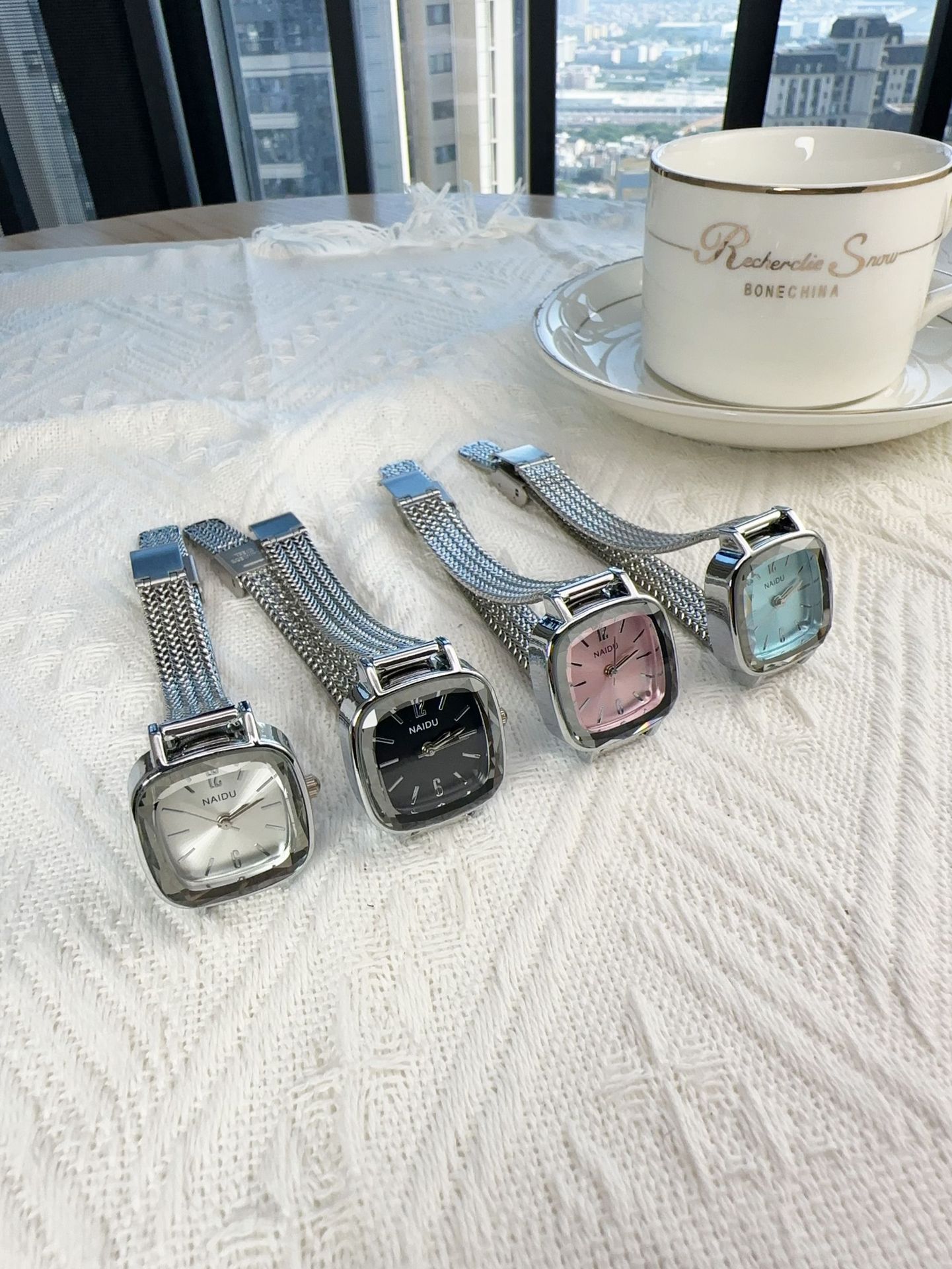 35g Weight Ordinary Glass Mirror Material Imitation Leather Strap Material Watch Classification Pointer Display Type Folding Buckle Buckle Style Square Dial Shape Casual, Daily Occasion Quartz Movement Solid Color Pattern Women's Gender Classic Style Style Classic Style Solid Color Folding Buckle Quartz Watch Women's Watches 7