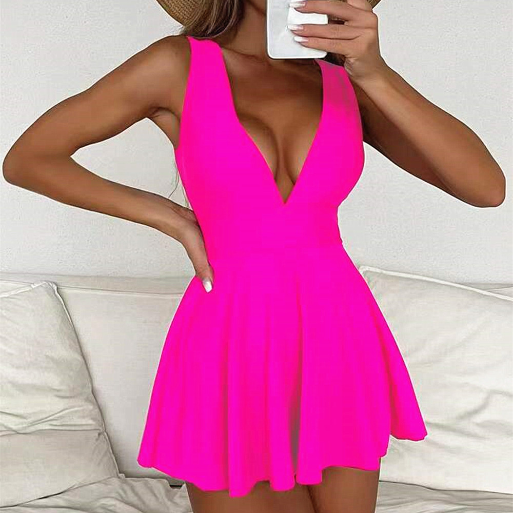 Women's Elegant Modern Style Simple Style Solid Color 1 Piece One Piece Swimwear display picture 10