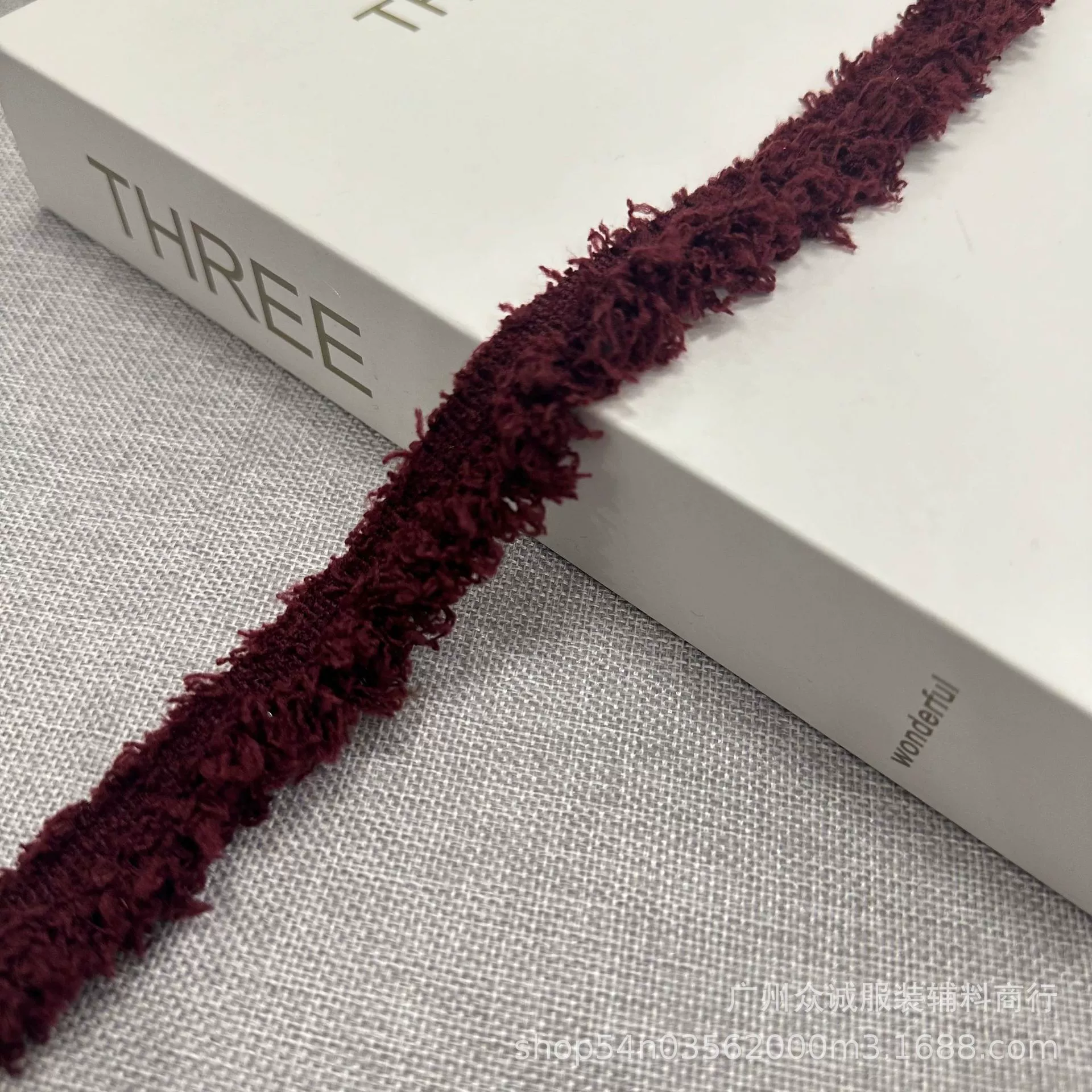 Демисезонный одно-сторонний двусторонний аксессуар, лента, 2 см, стиль Chanel, ручная работа