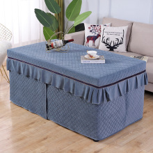 加厚冬季电暖炉罩防尘盖布烤火罩电炉罩维多利亚桌布餐桌套茶几套