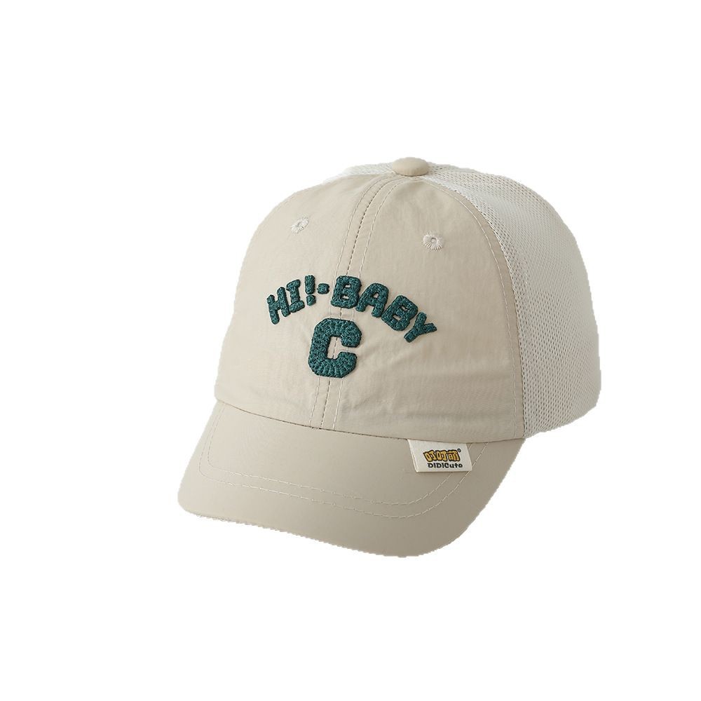 Gorra de bebé con letras bordadas de verano para niños y niñas gorra de lengüeta de alero corto para niños Gorra de béisbol con letras bordadas de secado rápido