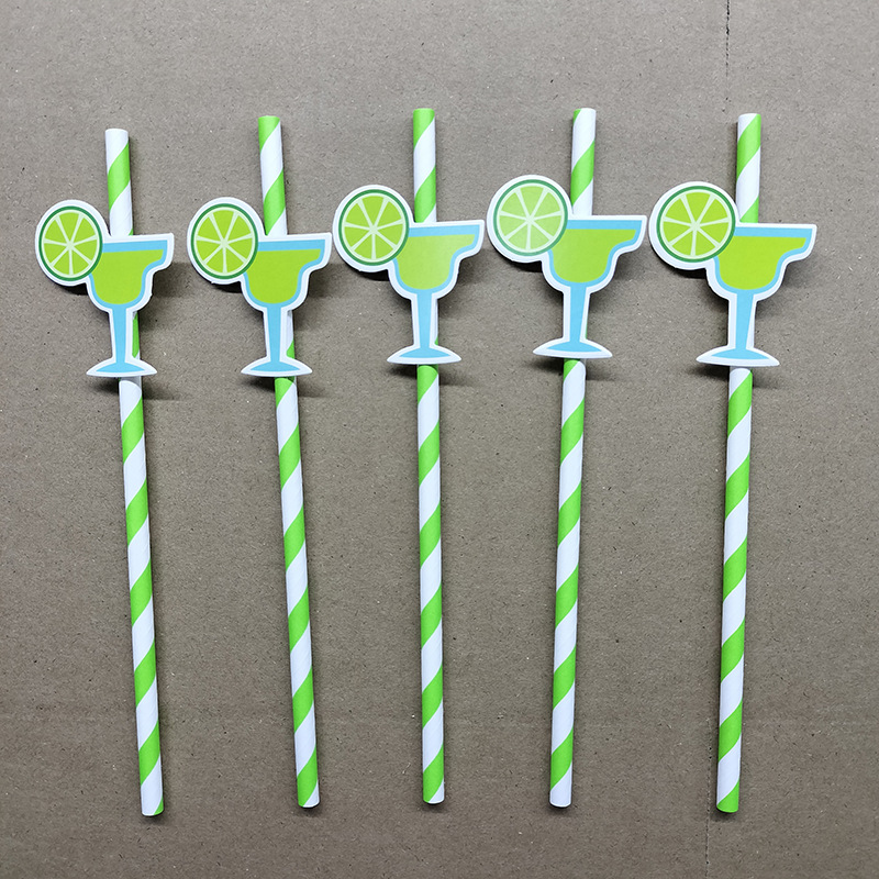 Pajitas de papel, vasos de vino, tarjetas de papel, cócteles degradables desechables, postres, decoración de pasteles, pajitas de fiesta, tubos de papel