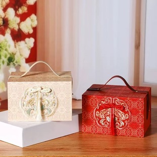 Yunjin Chinese Style Wedding Candy Box Bridesmaid Gift Box Wedding Gift Box Engagement Birthday Housewarming Celebration Wholesale