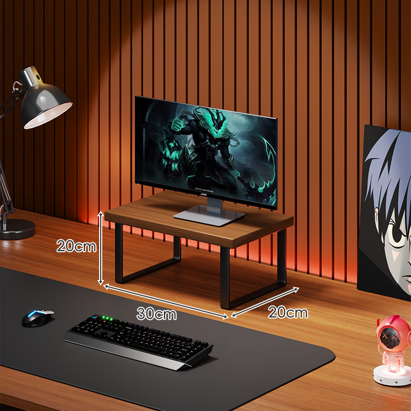 Soporte Elevador para Monitor de Computadora de Madera Organizador para Escritorio