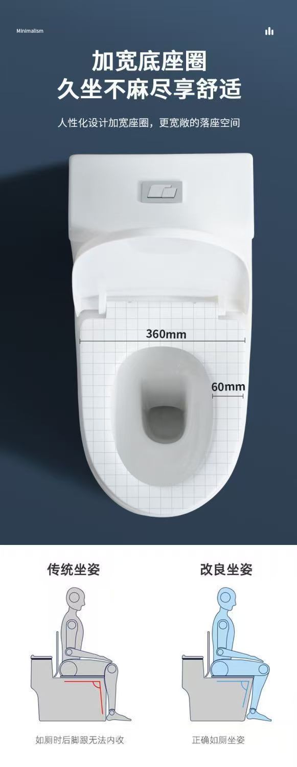 Wall-mounted toilet, rear-seat type, rear water outlet, horizontal, side, left and right drainage, large-diameter anti-odor toilet delivery service undefined