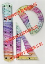 软尺套尺彩色彩虹PVC尺子文具尺学生尺UV喷绘尺子