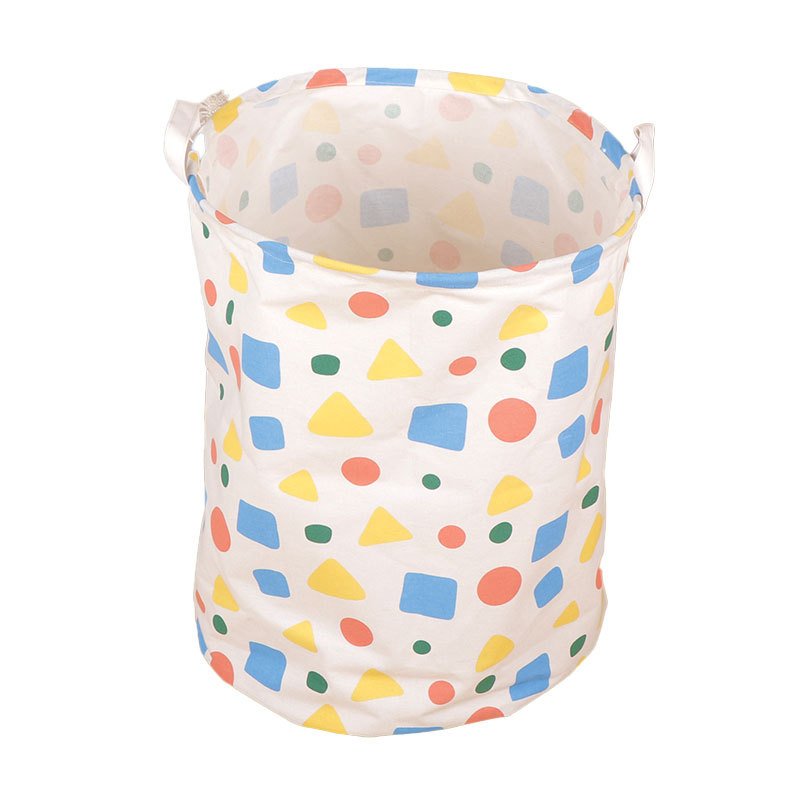 Impreso tela del hogar cesta de lavandería ropa plegable cesta de almacenamiento de juguete Cubo de almacenamiento cesta de lavandería