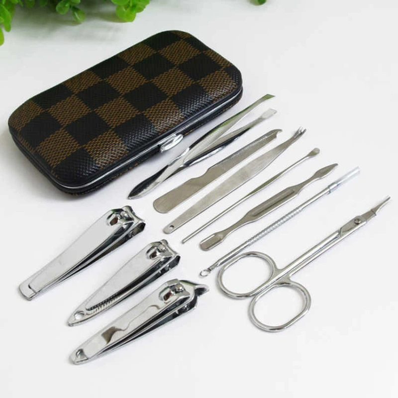 Маникюрные десять кусачки для ногтей костюм кусачки для ногтей из нержавеющей стали костюм из 10 предметов
