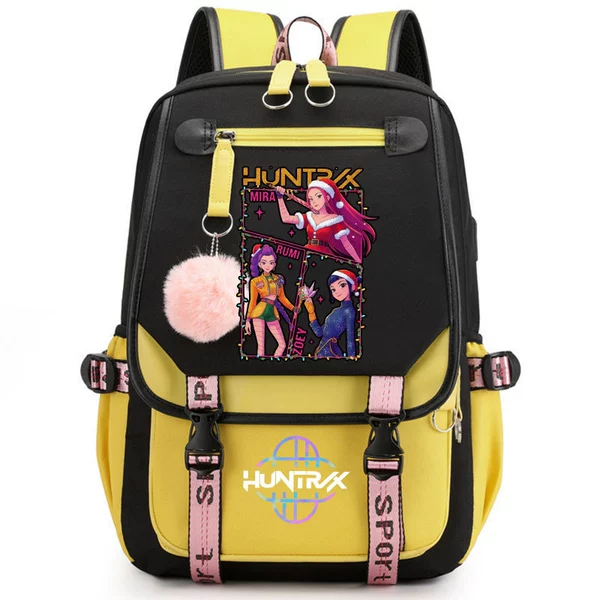 O Backpack/Black and Yellow Witch Hunters 10