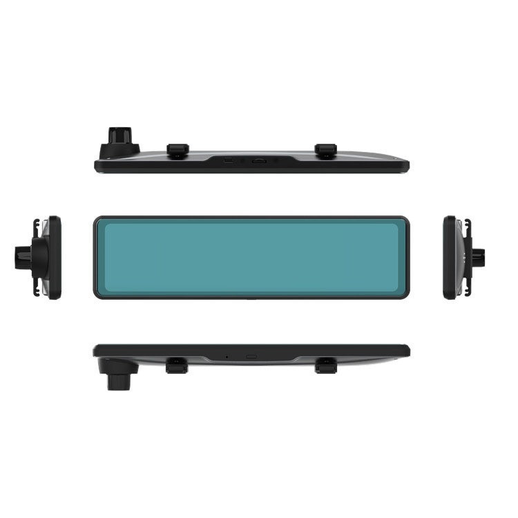 Cross-border 12-inch driving recorder streaming media rearview mirror 4K HD wireless WiFi GPS track before and after double recording