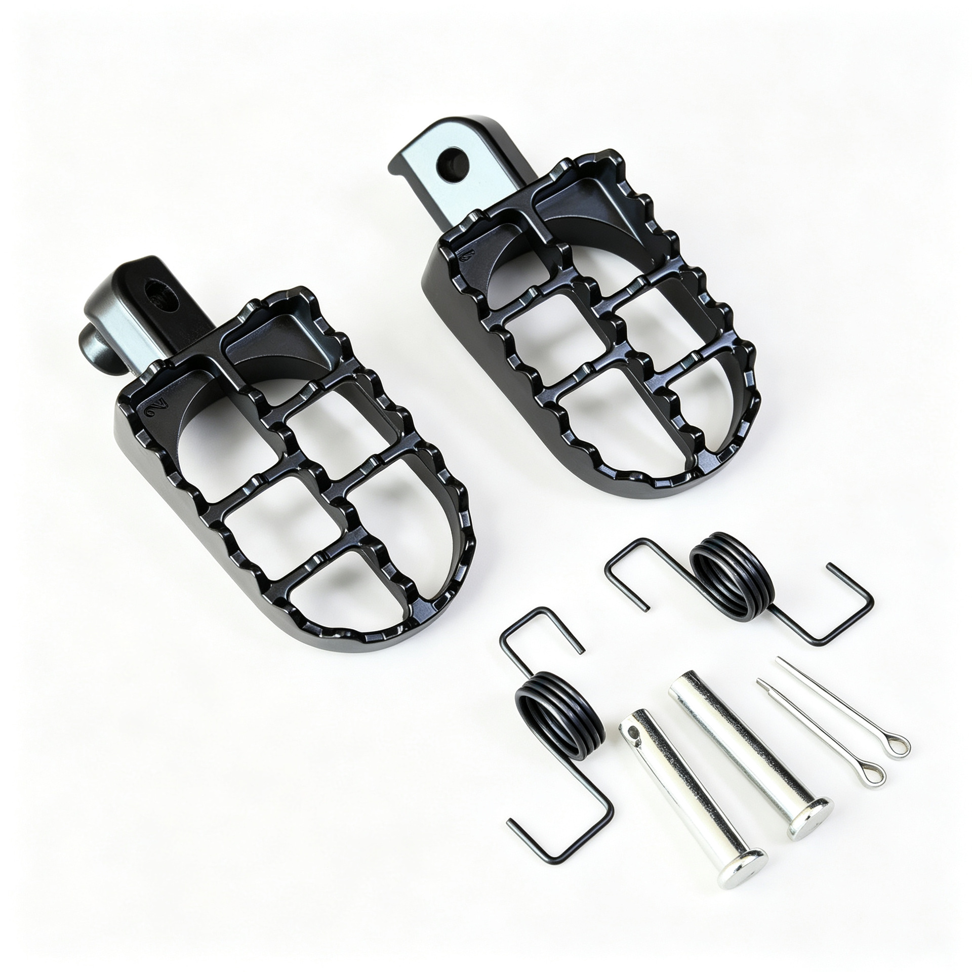 Off-Road Motorcycle Modification Parts, Aluminum Footrests for Small and Medium-Sized Racing Bikes, Pw50 Pw80 Pedal Footrests, Front Footrests
