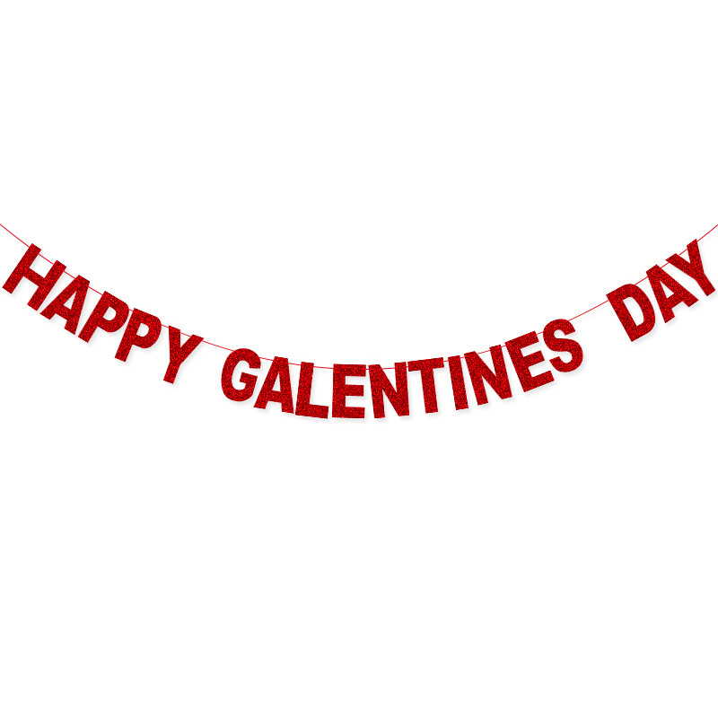Día de San Valentín decoración amor brillo guirnalda propuesta compromiso amor guirnalda boda decoración fiesta diseño banner