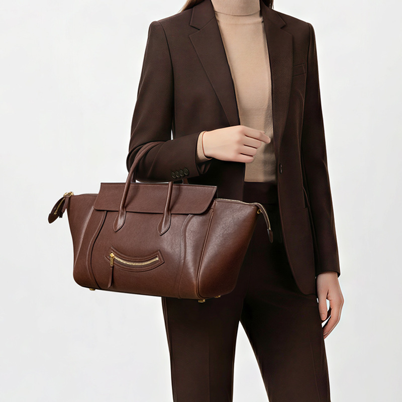 2025 Smiling Face Wing Bag Large Capacity Simple Commuter Tote Handbag Shoulder Crossbody Bag Handbags Bag 2025 Smiling Face Wing Bag Large Capacity Simple Commuter Tote Handbag Shoulder Crossbody Bag Handbags Bag