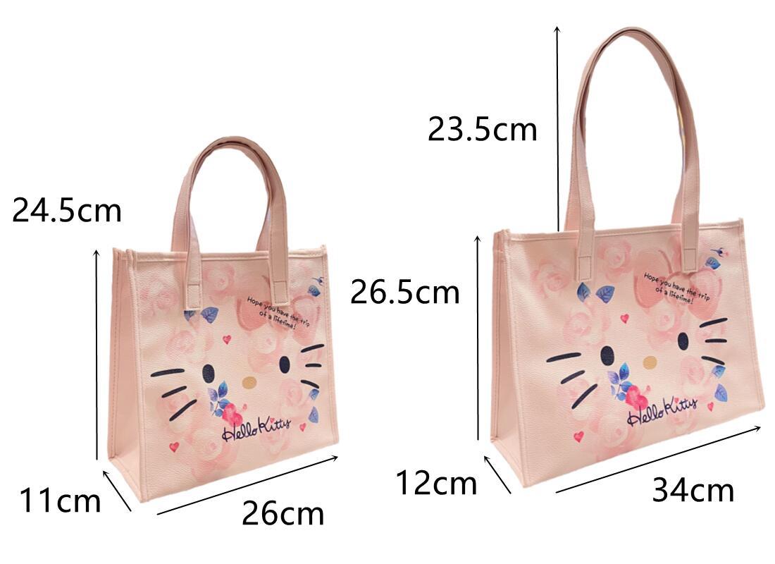 Women's Cute Cat Pu Leather Shopping Bags display picture 1