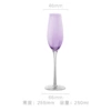 Purple champagne glass