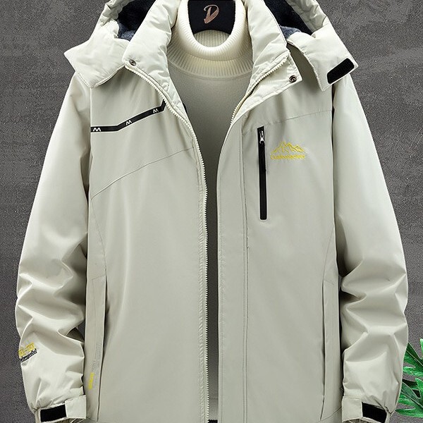 Men's Fleece-Lined and Thickened Winter Jacket, Large Sizes 3Xl-9Xl, Windproof and Cold-Resistant Cotton Coat, Customizable with Logo, Cross-Border Wholesale