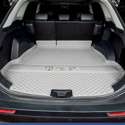 26 models of Toyota RAV4 rear trunk mats, full coverage interior modification, waterproof and wear-resistant RAV4 trunk mats (Trunk Mat) - main-cushion-lead-cloud-gray-v-thickened-material-toyota-rav4-2014-2019-models