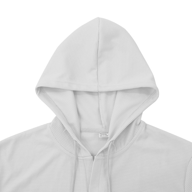 Men's Waffle Knit Hooded T-Shirt And Shorts Set - Summer Athletic Casual Short Sleeve Outfit_viptrois.com