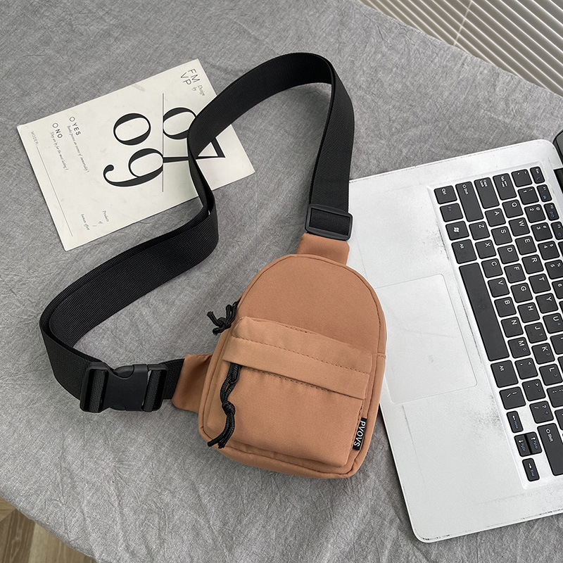 Bolso de pecho para teléfono móvil de moda para mujer Bolso de hombro casual japonés ins Bolso pequeño de nailon portátil ligero y versátil