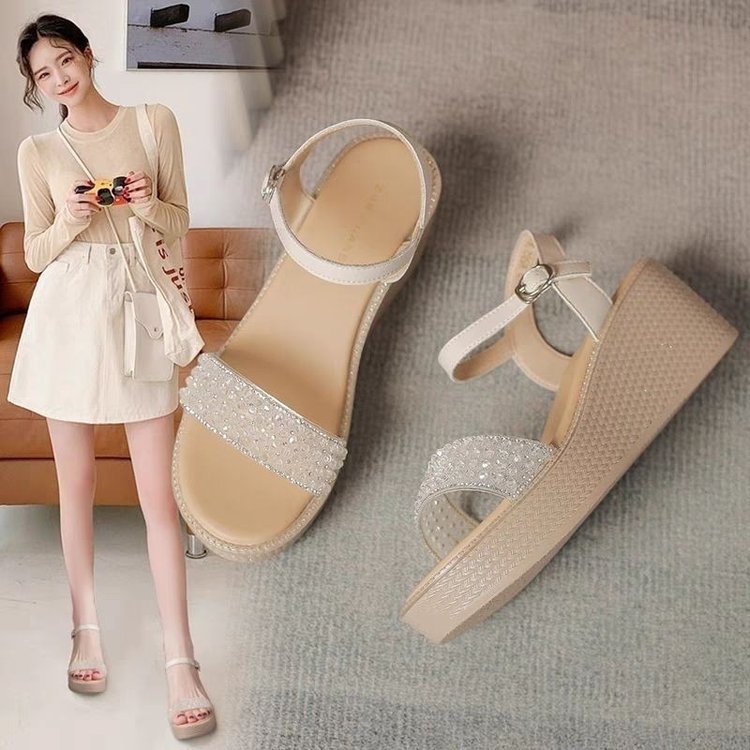 2026 verano nuevo estilo versátil muffin zapatos de estilo ligero zapatos de mujer