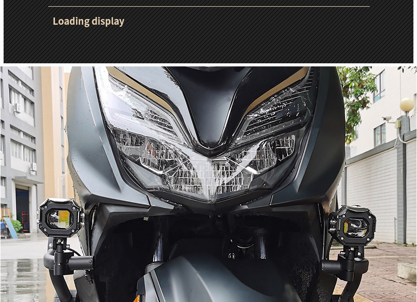 MT50 motorcycle LED laser spotlight, high-brightness electric vehicle bulb, matrix high-low beam headlight, strobe bulb